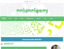 Tablet Screenshot of mathematique.org